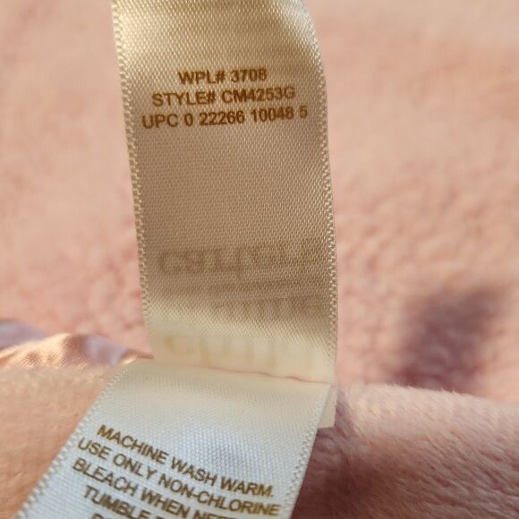 Child Of Mine Carters Baby Blanket Satin Trim Elephant Sweet Girl Sherpa Nursery - Picture 7 of 7